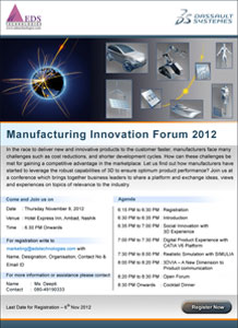 manufacturing innovation forum 2012